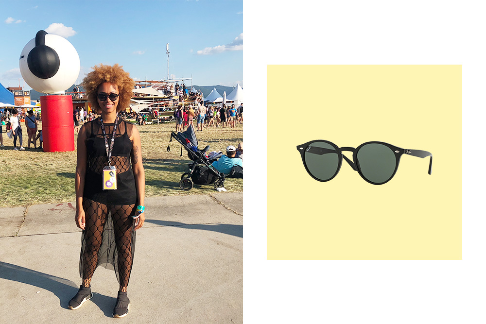 Ochelari de soare Ray-Ban RB20180 Unisex Rotunzi pe culoare Neagră